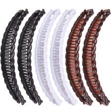 Vintage Large Banana Clips for Women - Thick Hair Combs Barrettes