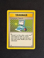 Computer Search 71/102 Rare Base Set Unlimited Pokemon Heavily Played