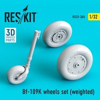 Reskit RS32-0360 - 1:32 Bf-109K Wheels Set (Weighted)