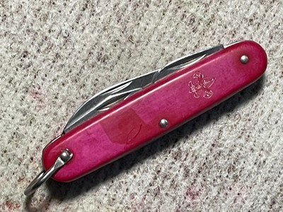 Boy Scouts of America Pocket Knife   Official Vintage Red Imperial