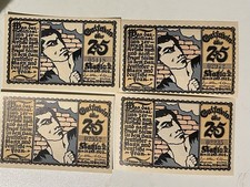Notgeld Kahla Statistik Serie 25 Pfennig