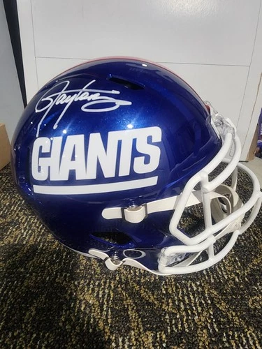 Lawrence Taylor Signed Auto Autograph Giants Helmet Replica Beckett COA