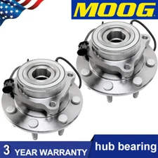 2pcs MOOG Front Wheel Hub Bearing For Chevy Silverado GMC Sierra 2500 HD 1500HD