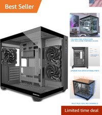 ATX PC Case, 3 x 120mm Fans Pre-Installed, 360MM RAD Support, 270 Full View ...