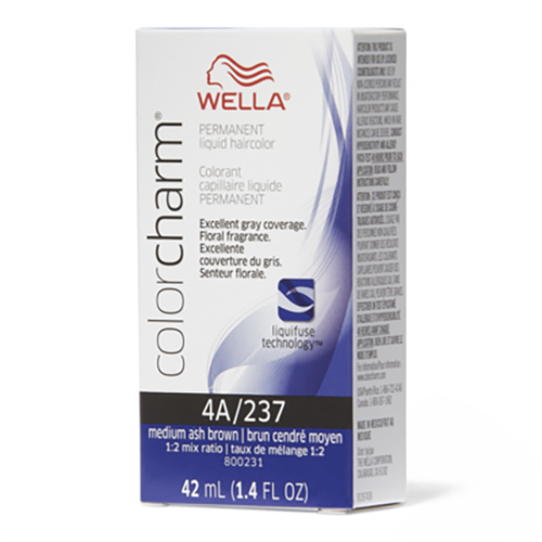 Wella Color Charm Permanent Liquid Hair Color 4A/237 Medium Ash Brown