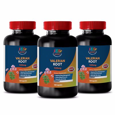 Promote Relaxation and Tranquil Rest - New Valerian Root Extract 3 Bottles