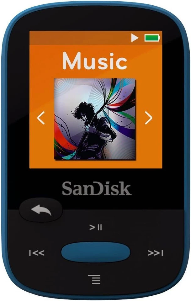 SanDisk Clip Sport 8GB - Blue - KOSHER MP3 Player - No FM Radio - Open box - Image 2 of 4