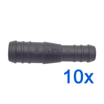 10 x YOU.S Schlauch Verbindungsstück RGV Ø 18mm 14mm Gerade Form Reduzierer