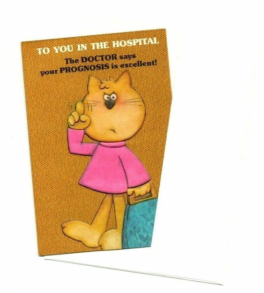 Hope You're Feeling Better Greeting Card Best Recovery Wishes Humor Vintage Card - Image 3 of 3