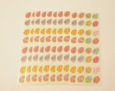 Mrs. Grossman's Lot of 10 Strips ~Easter Eggs~ Small 2009 Stickers Scrapbooking