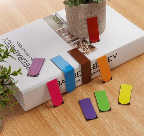 Magnetic Bookmarks,60 Pack 20 Solid Color Magnet Page Clip Small Multicolor - Picture 7 of 8