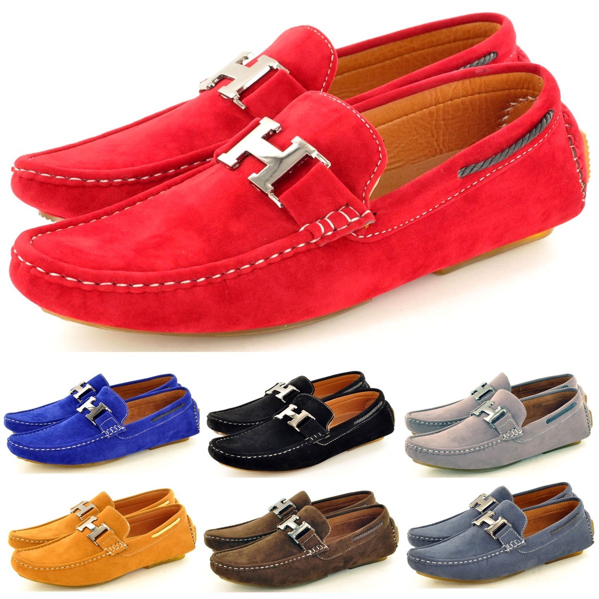 New Mens Casual Loafers Moccasins Slip On Driving Shoes 
