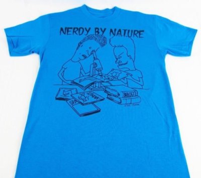 BEAVIS AND BUTTHEAD NERDY BY NATURE Tシャツ Beavis and Butthead Nerdy by Nature Black T-Shirt