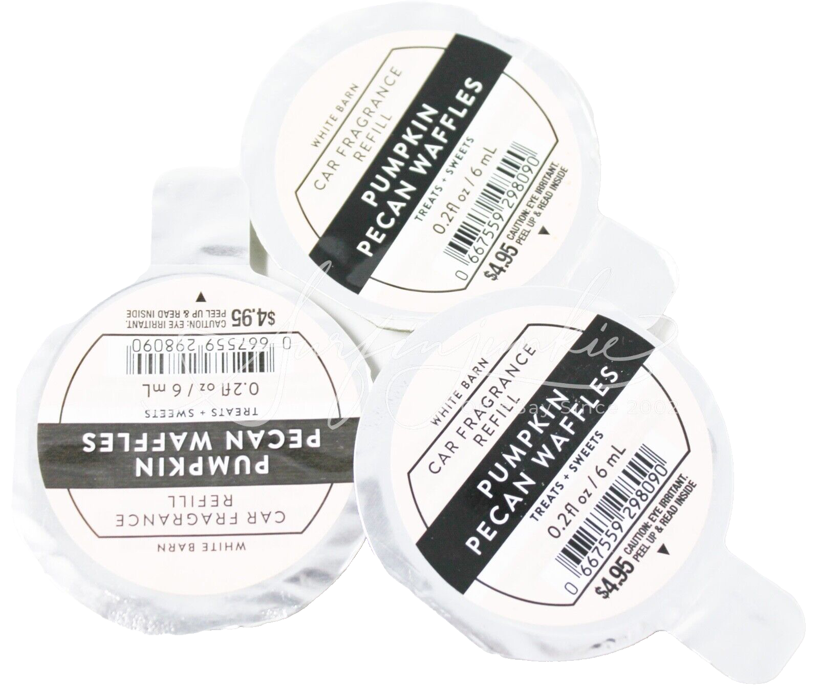 Bath & Body Works Pumpkin Pecan Waffles Car Fragrance Scentportable Refill 3 pc