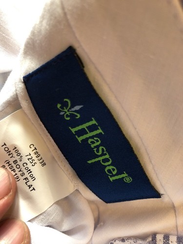 NWT Haspel Boys Seersucker Pants Navy/White Summer Flat Front Pants Size 22 - Picture 7 of 7