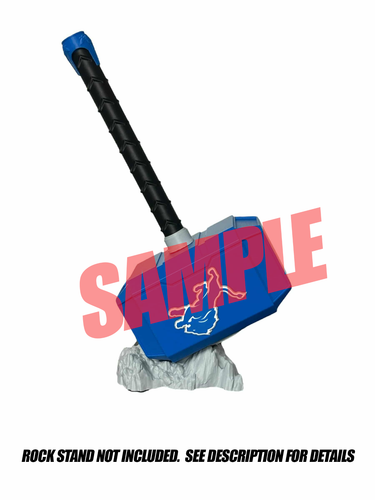 Disney Mjolnir Thors Hammer. Lebensgroße 3D gedruckte Fan Art. Thor - Bild 2 von 3