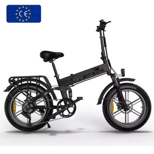 20 Inch Fat Tyre Folding Bike Mountain Bicycle 48V 13AH Full Suspension Pedelec - Bild 2 von 19