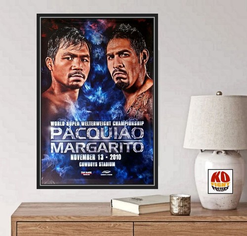 MANNY PACQUIAO vs. ANTONIO MARGARITO: Original Onsite Boxing Fight Poster (SHOP - Picture 8 of 13