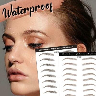 6D Hair-Like Brow Aufkleber Tattoo Falsche Augenbrauen Augenbrauen Pfleg 