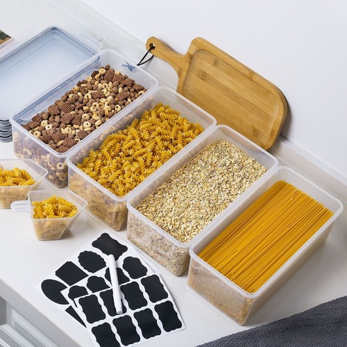 6PCS Airtight Food Storage Containers Kitchen Dry Food Pantry Organization Set - Picture 4 of 29