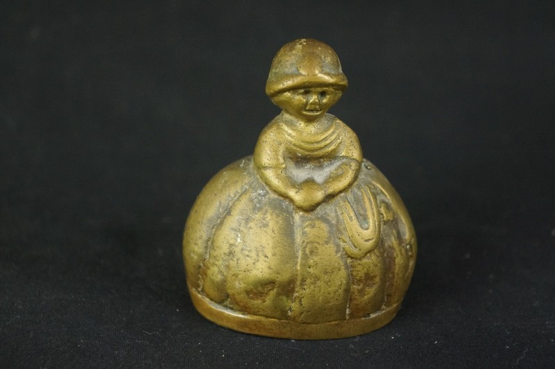 Nice antique bronze / brass  bell ca. 1900 3" [Y8-W6-A9]