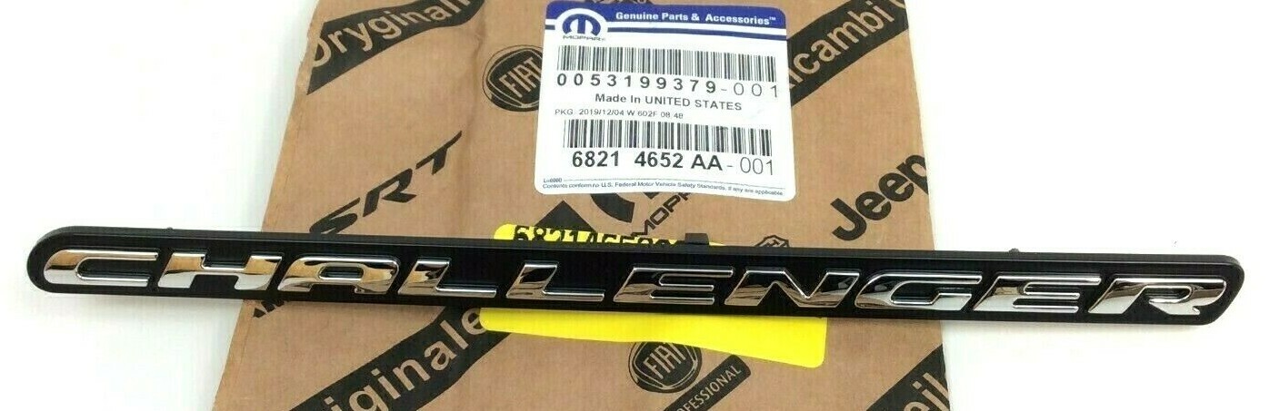 Mopar OEM HEMI Nameplate Emblem For 2009-2010 Dodge Challenger