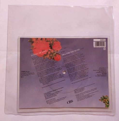 Bruce Springsteen Tunnel Of Love Single 7" UK Shape Fotodisco color 1988 - Picture 2 of 2