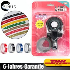 Mini Etikettendrucker Manuelle DIY Beschriftungsgerät mit Buchstabenplatte DE