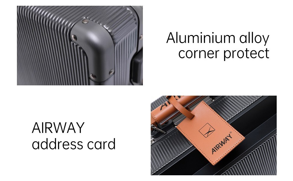 AIRWAY Endurance Max- Aluminium Frame Suitcase Extra Large Check-In Luggage 28"