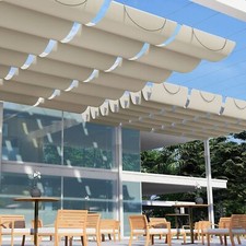 E&K Retractable Pergola Canopy Cover Waterpro...