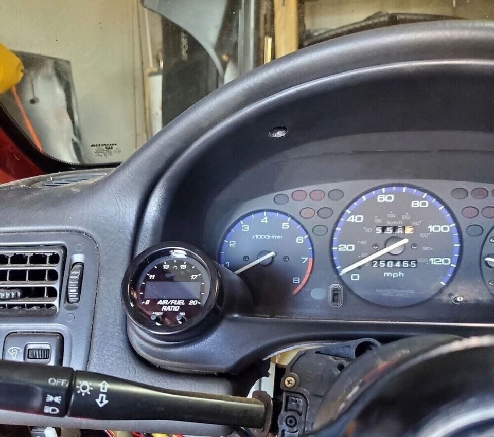 PARA 1996 1997 1998 1999 2000 Honda Civic Si Doble Calibre Cluster Pod Medidor Bisel Foto 2 de 4