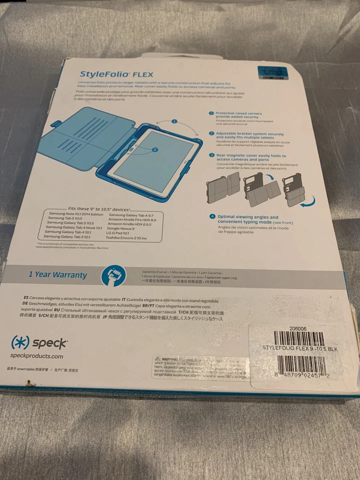 Speck StyleFolio Flex Universal Folio Case - 9-10.5” tablets (Apple,Samsung,Amaz - Image 2 of 2