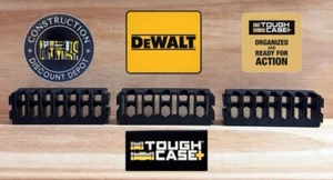 3 DEWALT Support de porte-billets pour perceuse Tough Case Insert Nouveau