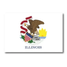 Magnet Me Up Illinois Car Magnet Decal US State Flag 4x6 Refrigerator Locker SUV