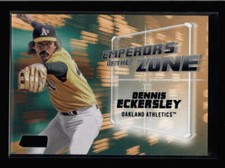DENNIS ECKERSLEY 2019 STADIUM CLUB #EZ-18 EMPERORS OF THE ZONE BLACK #/99 AY596
