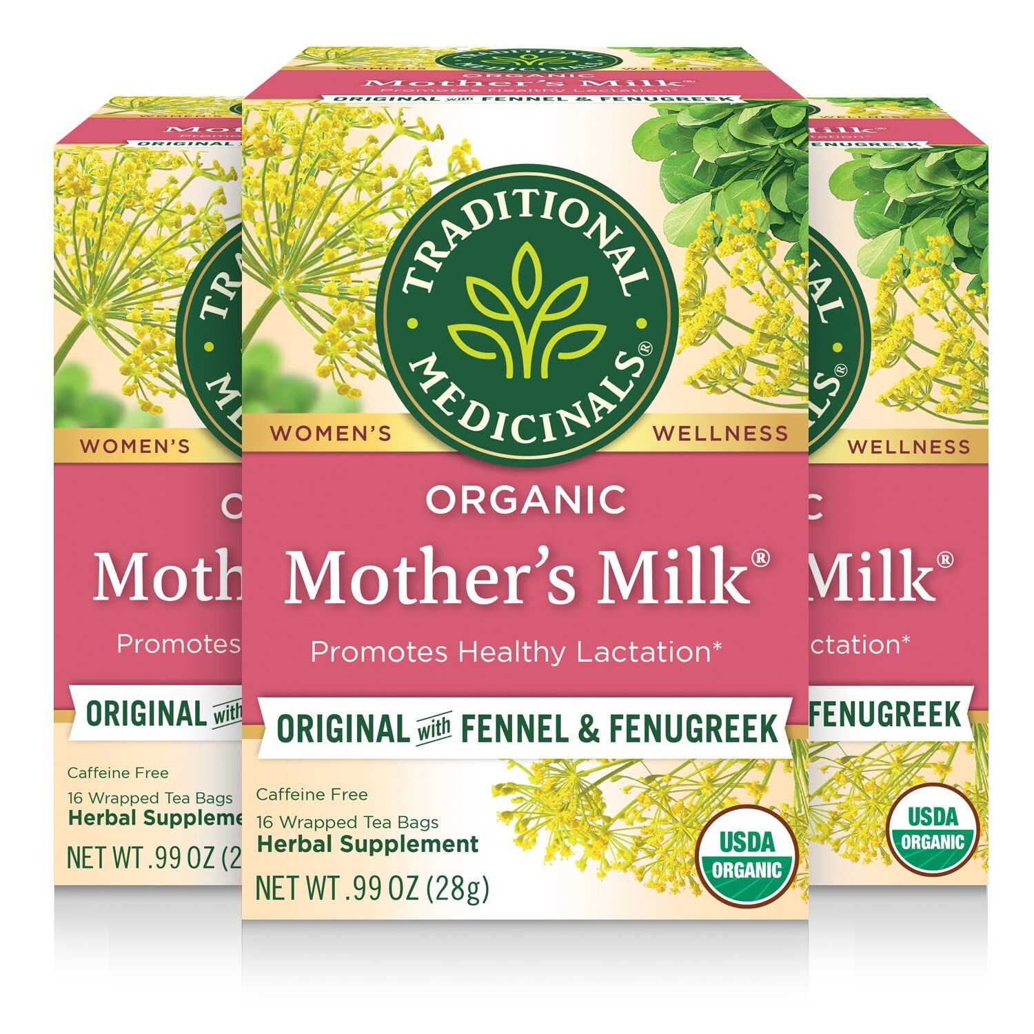 Mother's Milk Tea ForHealthy Lactation Traditional Medicinals 3PK FREE