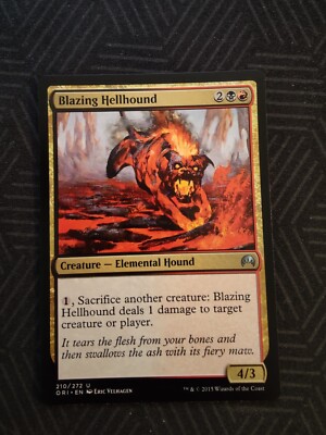 mtg blazing hellhound magic origins