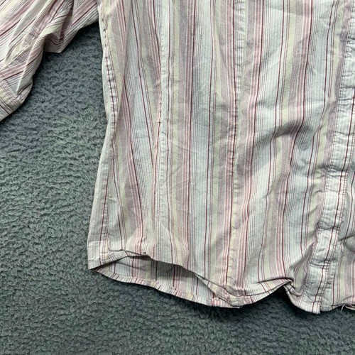 Lee Riders Button Shirt Womens Plus 3X Striped Western Down up Casual - Picture 3 of 10