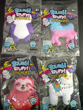 NEW JUMBO FOAM SQUISH STUFF animal stickers U PICK sloth llama unicorn bear