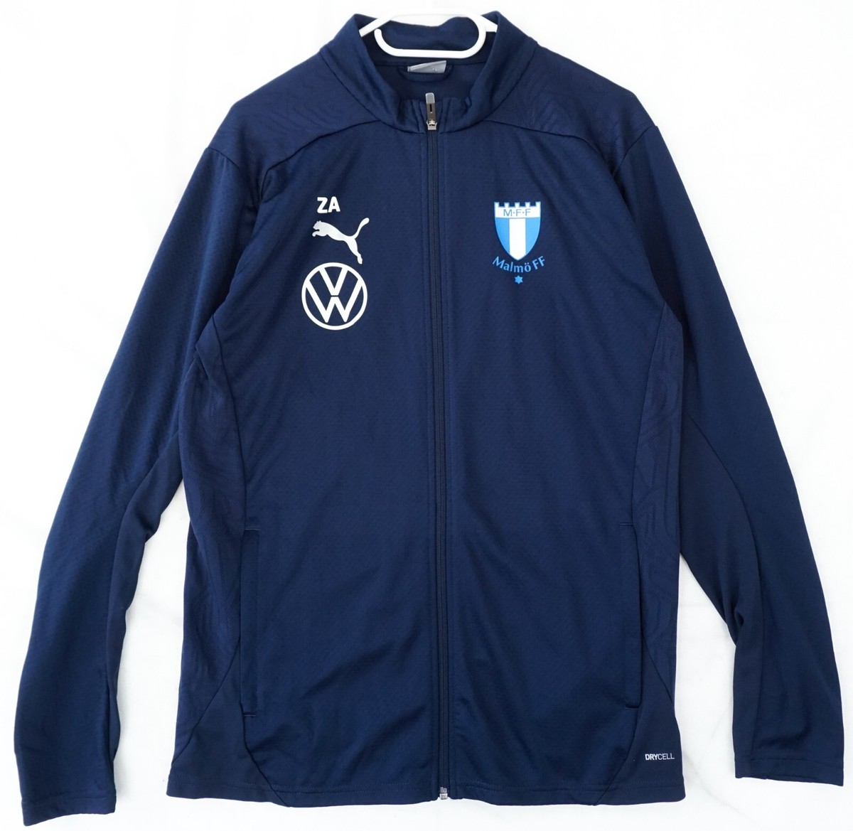 Puma Malmo FF Blue Full Zip Training Sweatshirt Jersey Men