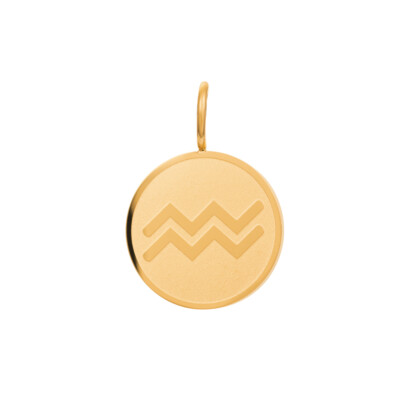 iXXXi Anhänger STERNZEICHEN Wassermann Ø 1,6 cm gold