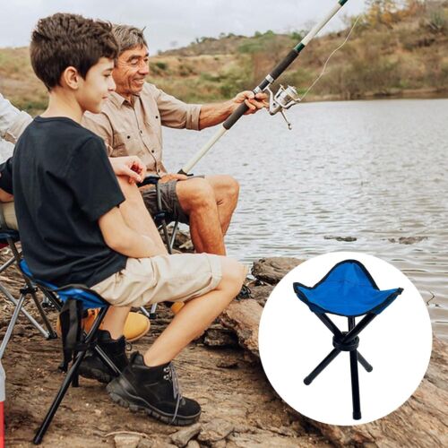 Portable Folding Camping Stool Outdoor Travel Beach Picnic Hiking Fishing Chair - Picture 8 of 10
