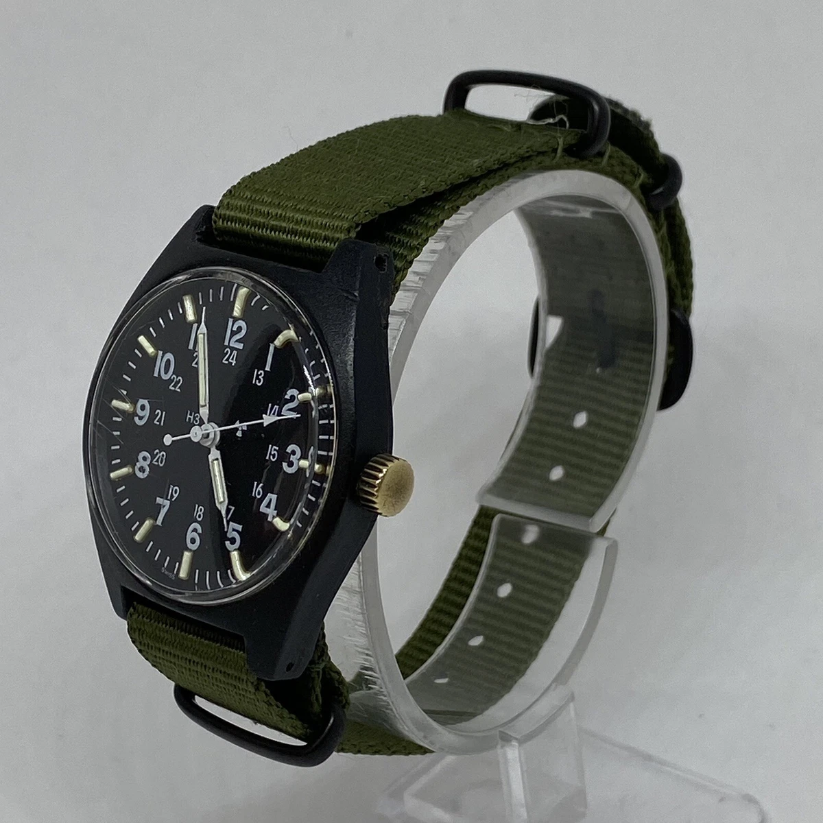 1990 September Marathon H3 US Military Watch MIL-W-46374E Vintage 