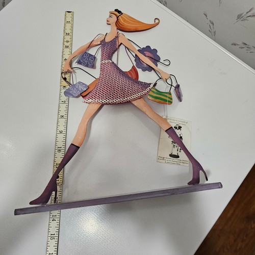 Estatuilla organizadora de joyas para niñas exhibición de metal núcleo adolescente regalo Navidad - Imagen 6 de 8
