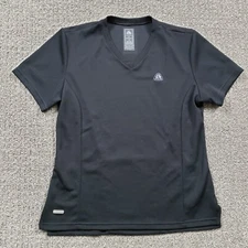 NIKE ACG Shirt Women Medium Black Cycling Jersey Base Layer V-neck Made in Italy