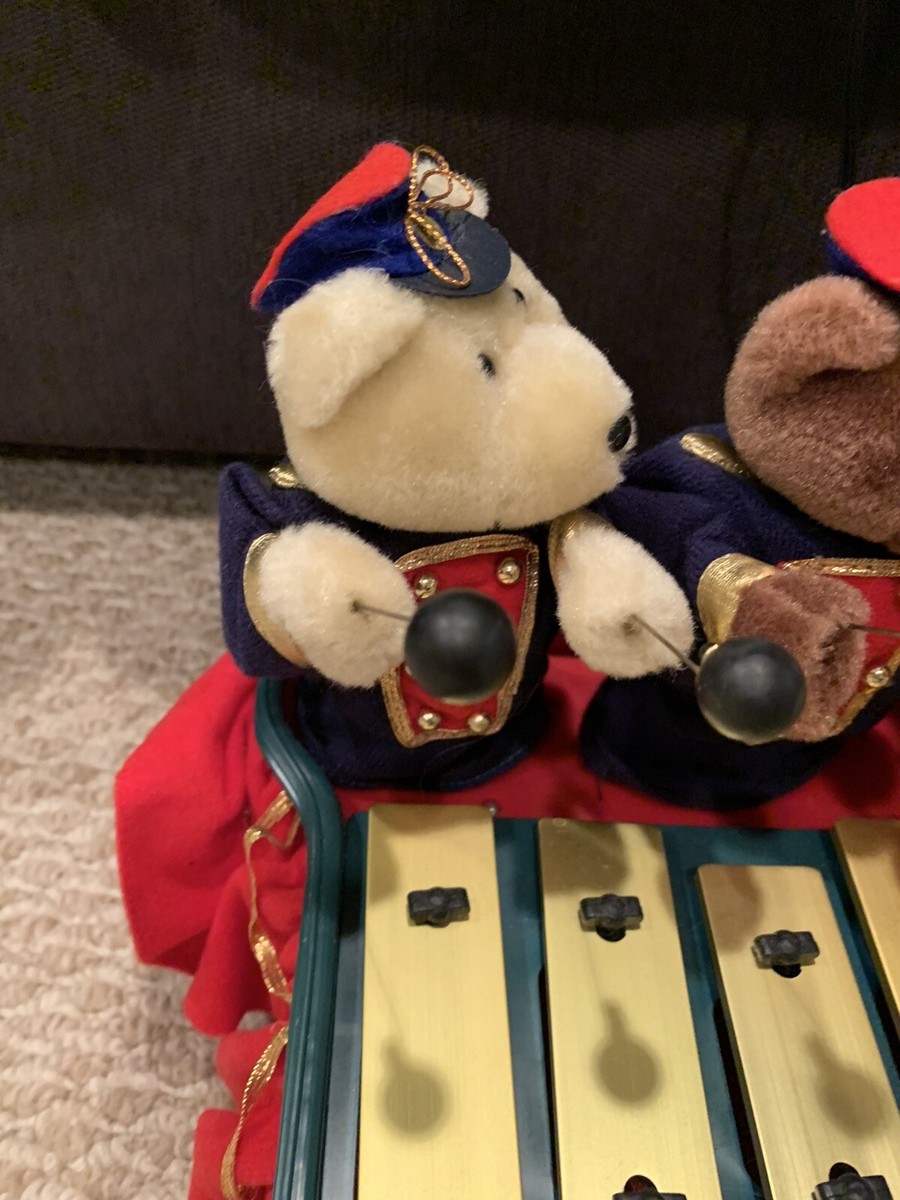 Mr. Christmas Bandstand Bears Musical 5 Animated Teddy Bears