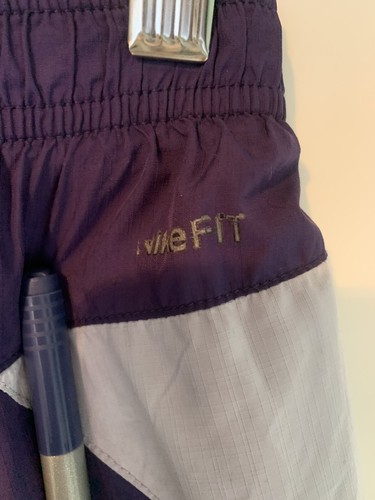 Vintage 00s Purple Nike Fit Mesh Lined Track Pants- Size Kids Medium (10/12) - Picture 8 of 13