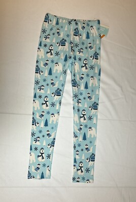Gymboree Girls Size 7 Light Blue Polar Bear Winter All Over Print Leggings NWT