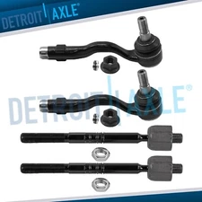 4pc Front Left Right Inner Outer Tie Rod End Links Kit for 2011 - 2017 BMW X3 X4