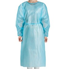 medical gown disposable 50/box ,40gsm PP PE Sterilized individually  